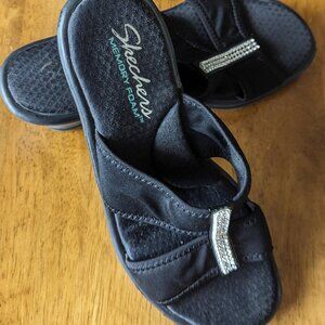 Black Skechers Ladies Sandals